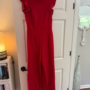 Elegant Red Jumpsuit